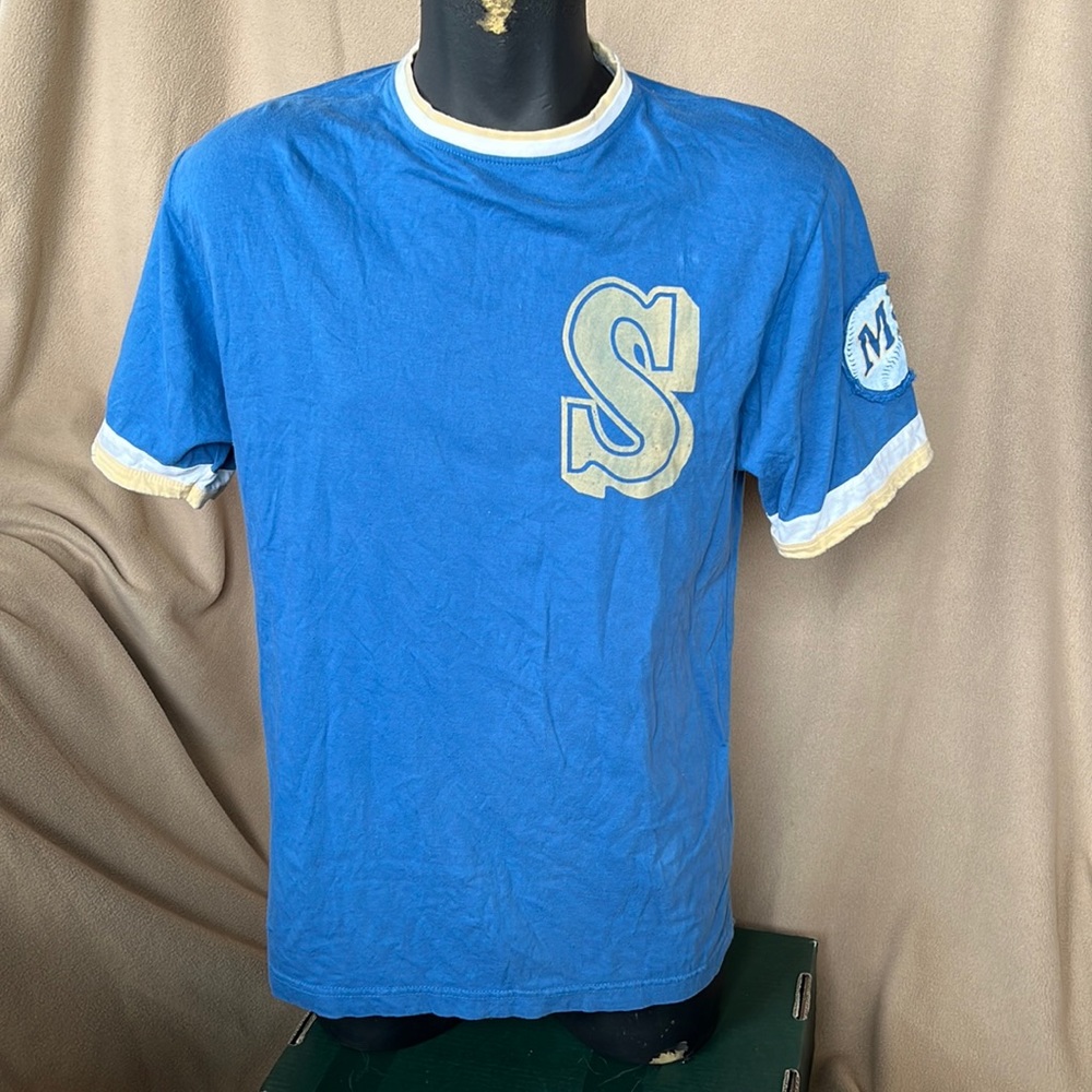 Men’s vintage inspired Seattle Mariners ringer tee